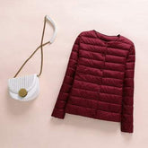 Women's Down Winter Coat Ultralight Collarless Duck Down Jacket - Acapparelstore